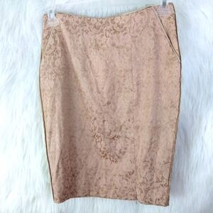 Love 21 Champagne Color Knee length Pencil Skirt